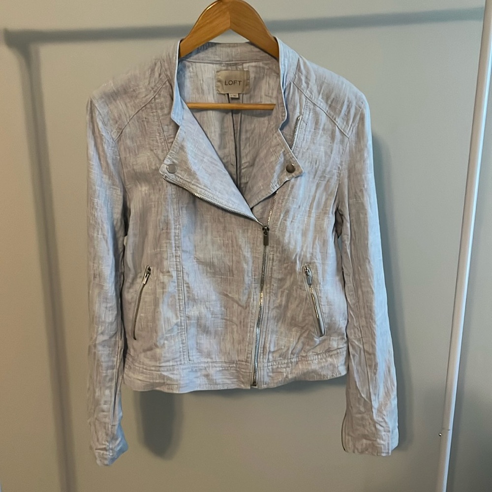 LOFT Women's Light Gray Jacket